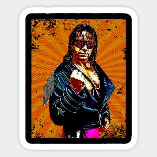 Bret Hart // Retro Comics Style Sticker